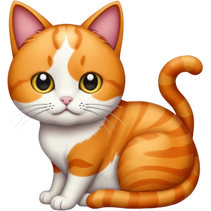 Calico cat wlh is drawing emoji