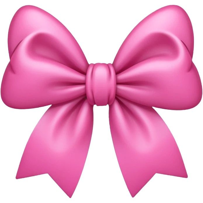 cute pink emoji of a bow emoji