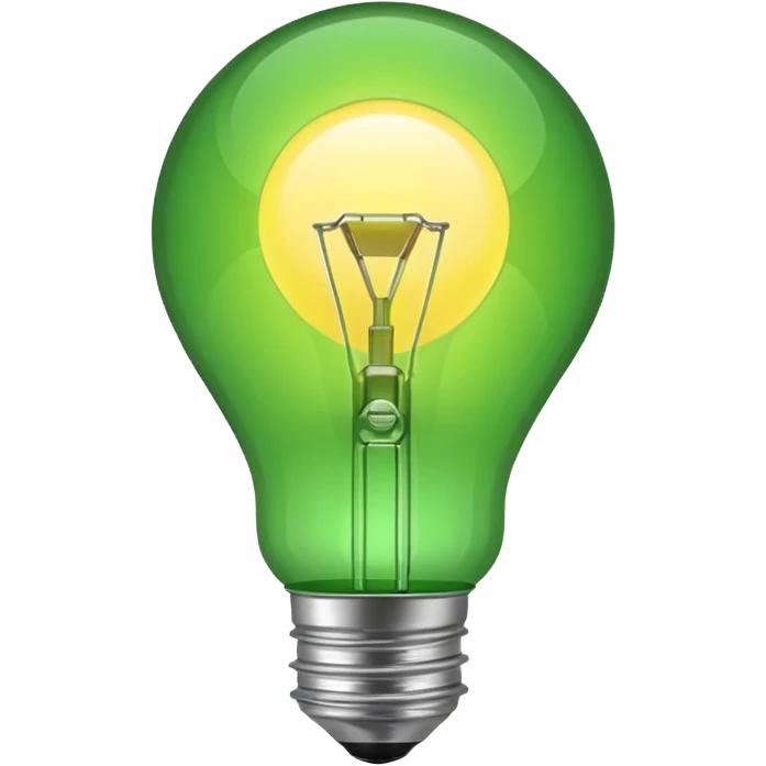 Green lightbulb emoji
