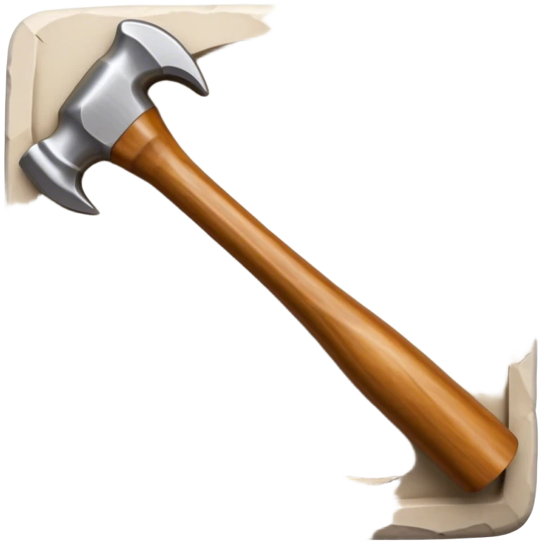 Carving icon, stone, bone, and horn being carved with chisels, fine detailed patterns visible, carving tools like hammer and chisel, minimalistic style, clean lines, transparent background. emoji