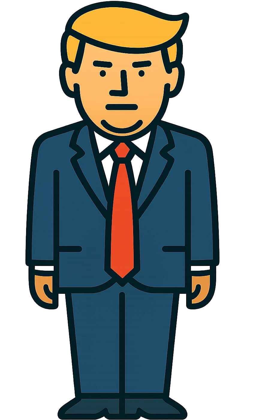 Donald Trump full body high detail emoji