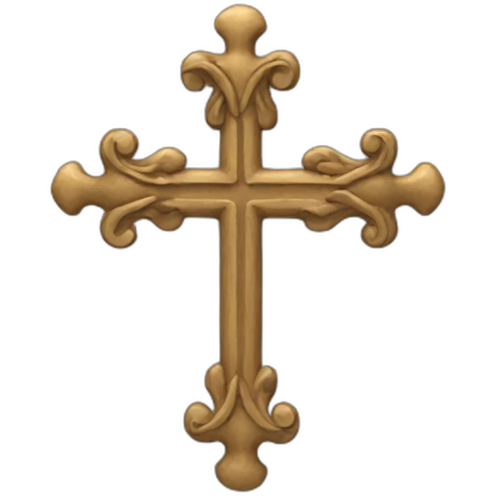 Croix avec des bout avec des angles à 90° emoji