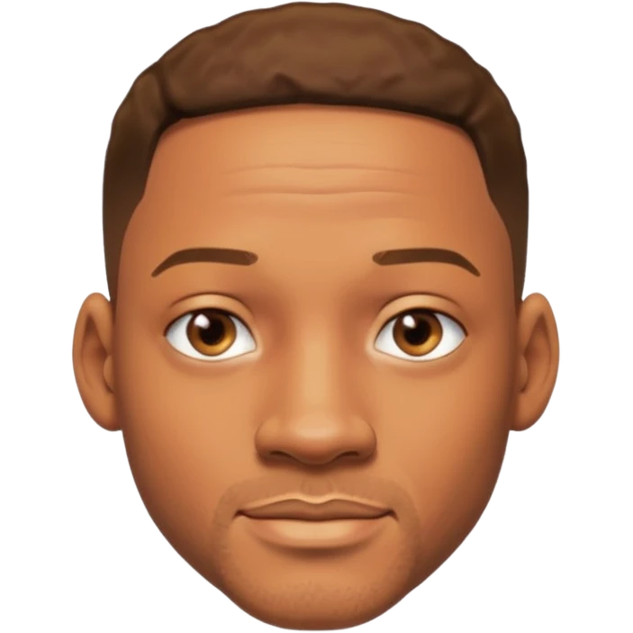 will smith with no beard emoji