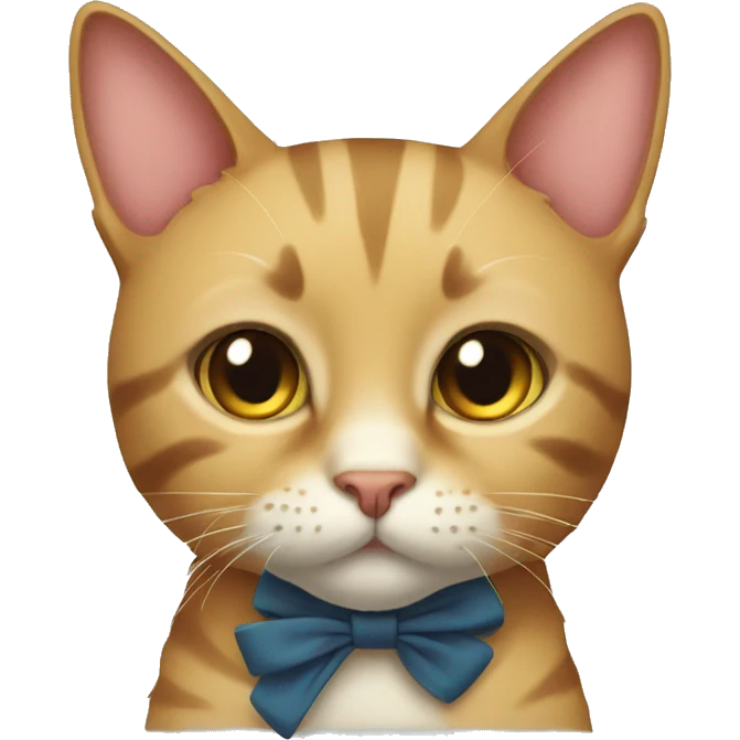 Cat with bow  emoji