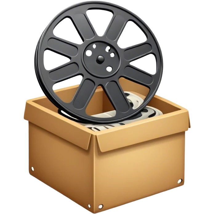 movie cold, Film reel in box emoji