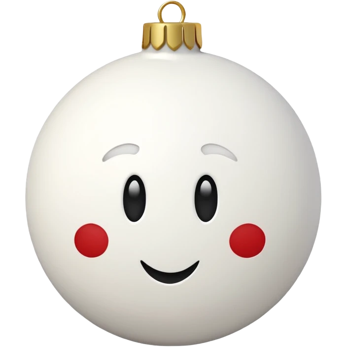 christmas white decoration not for the tree emoji