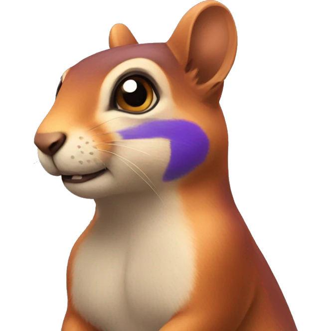 A bisexuel sqirrel emoji
