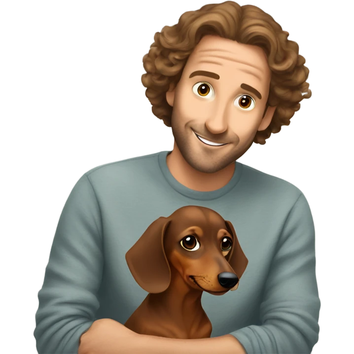 dachshund and me emoji