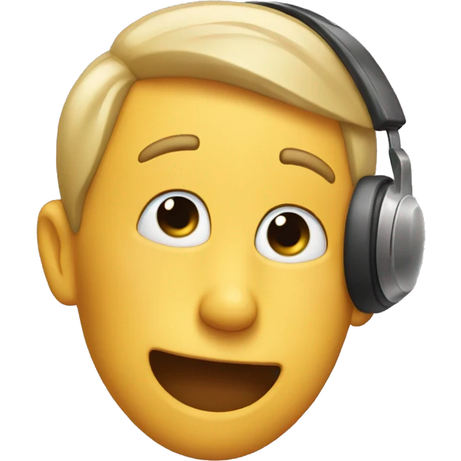 emoji listening with hand to his ear emoji