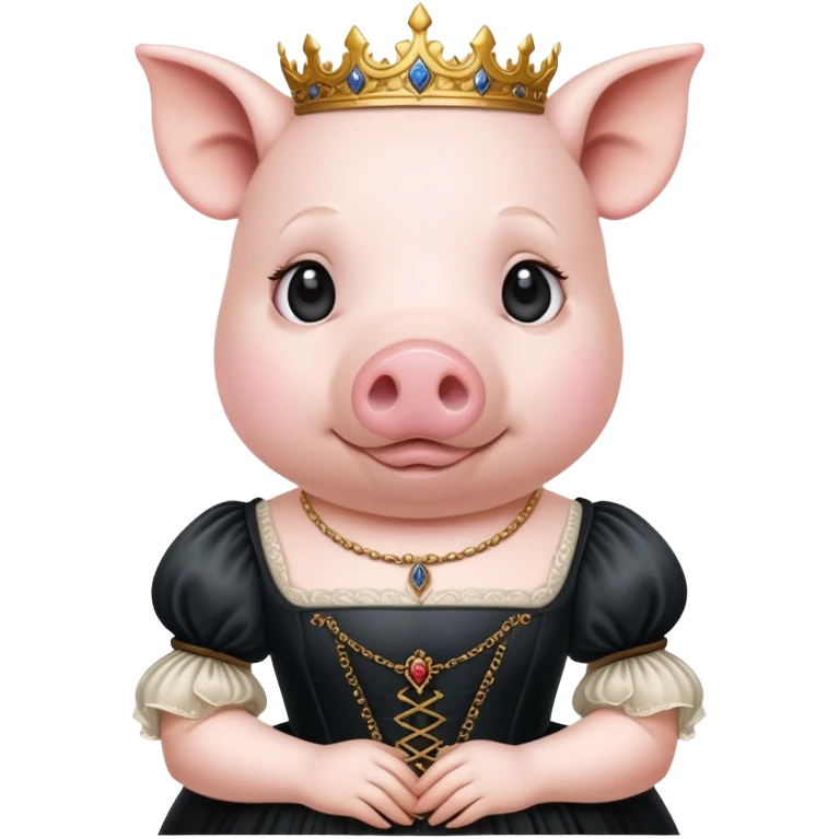   renaissance monalisa goth pig  emoji