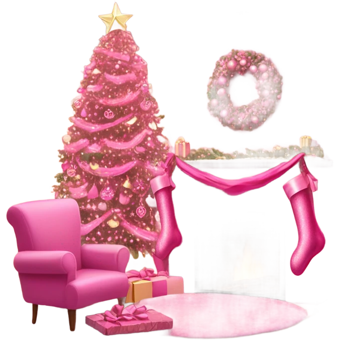 Pink Christmas  emoji