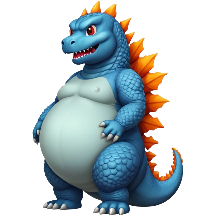 Godzilla enceinte emoji