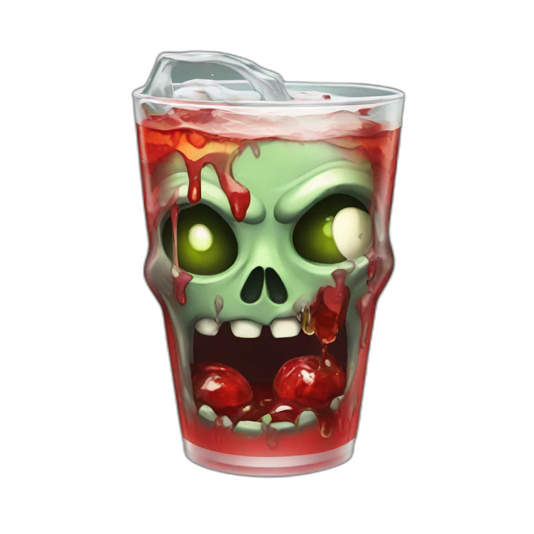 Zombie drink coca emoji