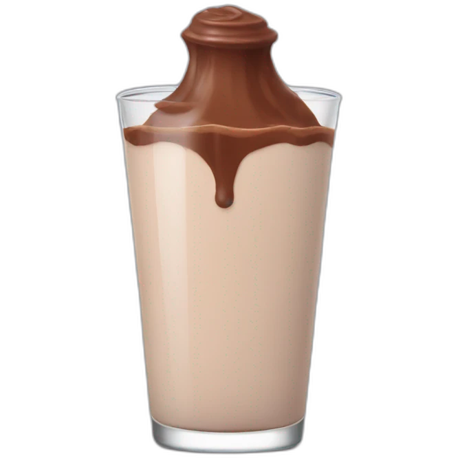 Chocolate milk emoji