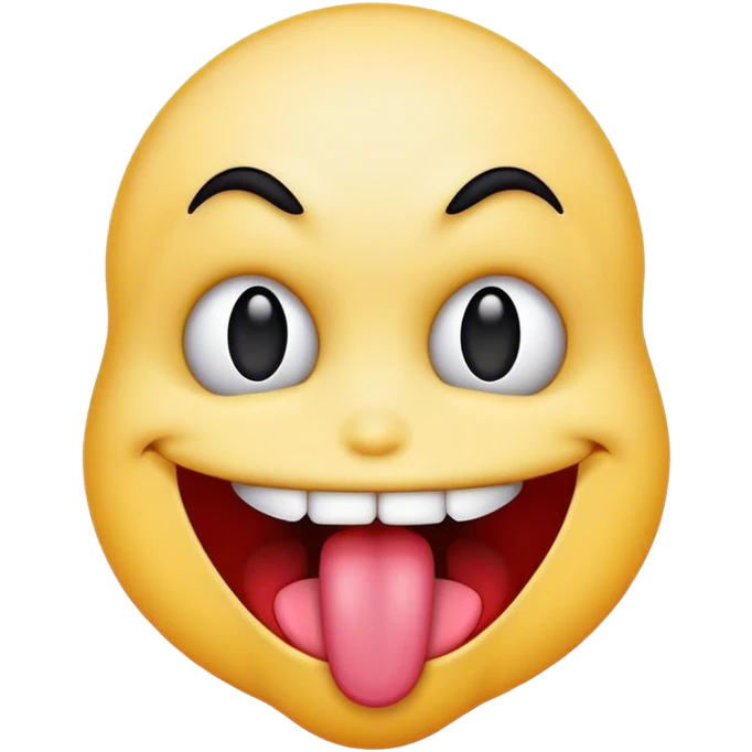 freaky emoji with their tongue out emoji
