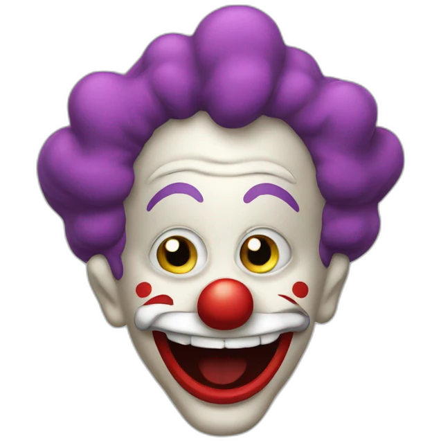 Pooping clown emoji
