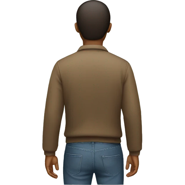 person with their back turned emoji