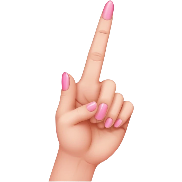 pink middle finger  emoji