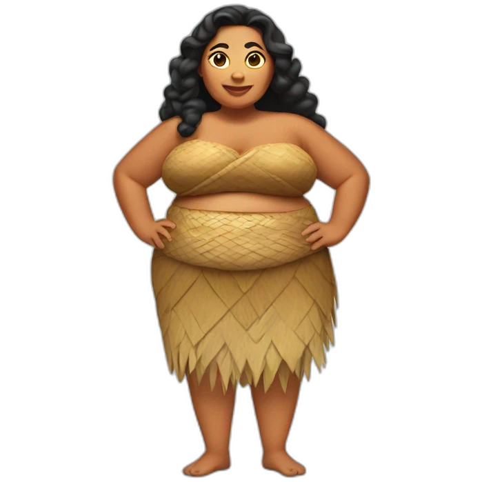 Fat Polynesian Woman emoji