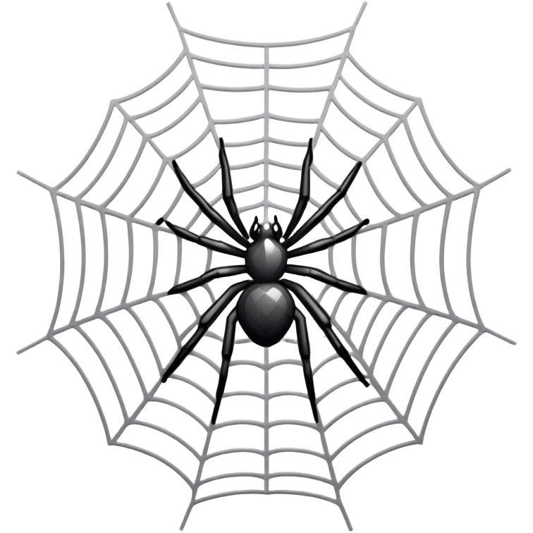 grey spider web emoji