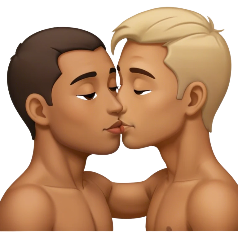 To men making out  emoji