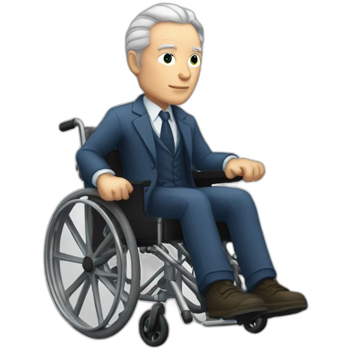 Charles Xavier professor X in a wheelchair emoji