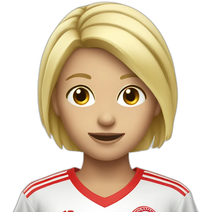 Fille blonde soccer emoji