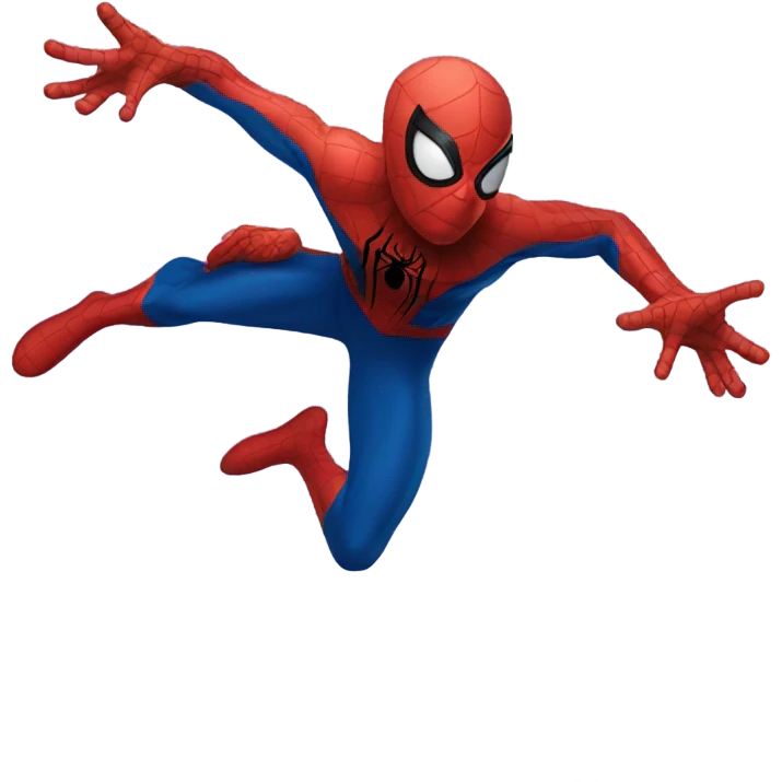 Spider-Man flying emoji