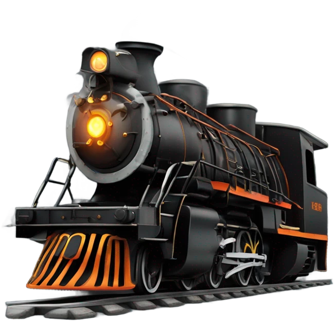 Coal burning train engine emoji