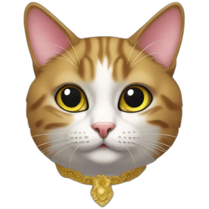 Fancy cat emoji