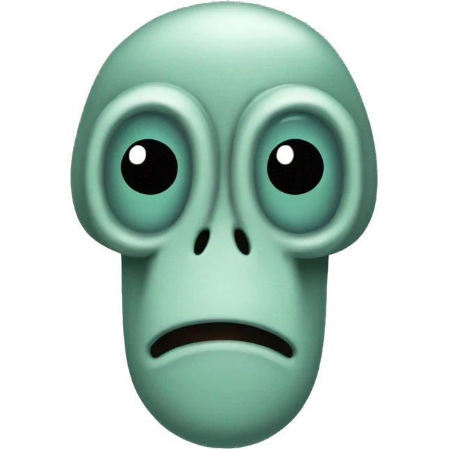 squidward bleend out emoji