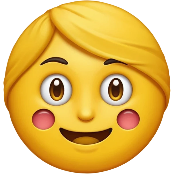 Emoji amarillo mordiéndose la uña (😊+💅)no se esta mordiendo la uña emoji