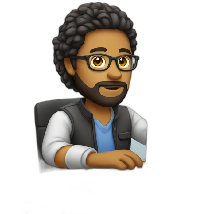 Graphic Designer Working On PC emoji