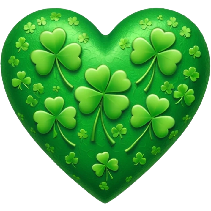 St. Patrick's Day heart emoji