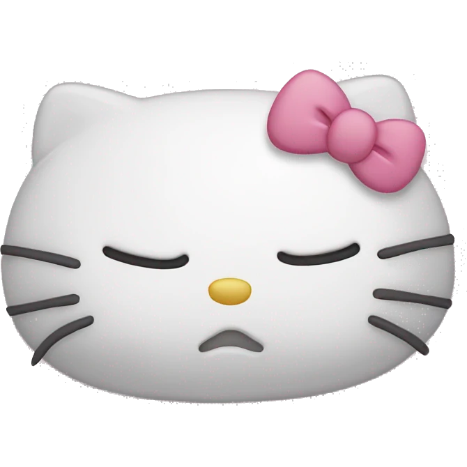 hello kitty sleeps emoji