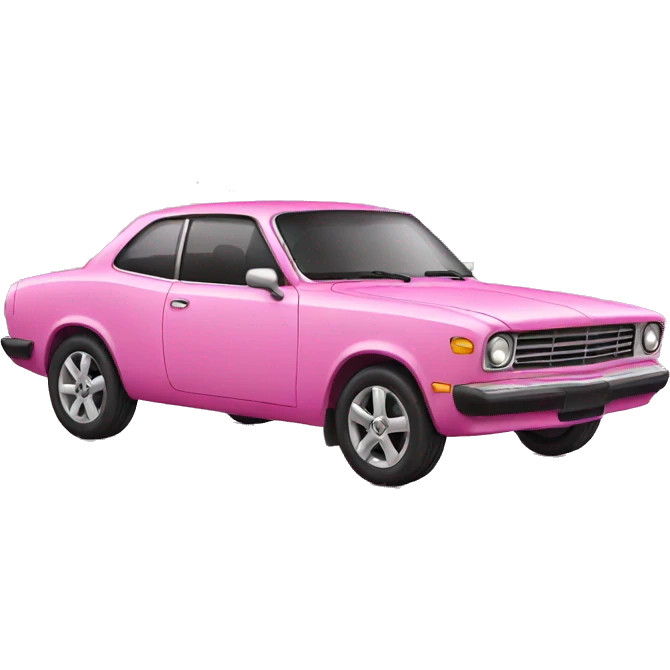 Pink car emoji