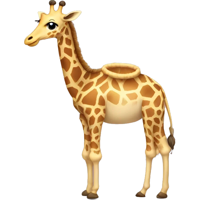 giraffe in a tutu emoji