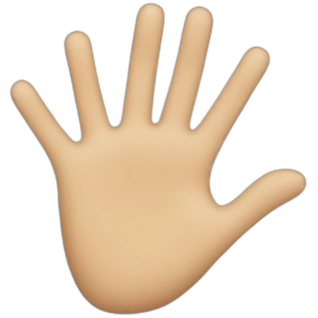 Cœur main emoji