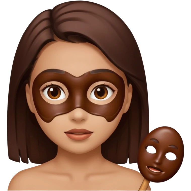 chocolate facial girl emoji