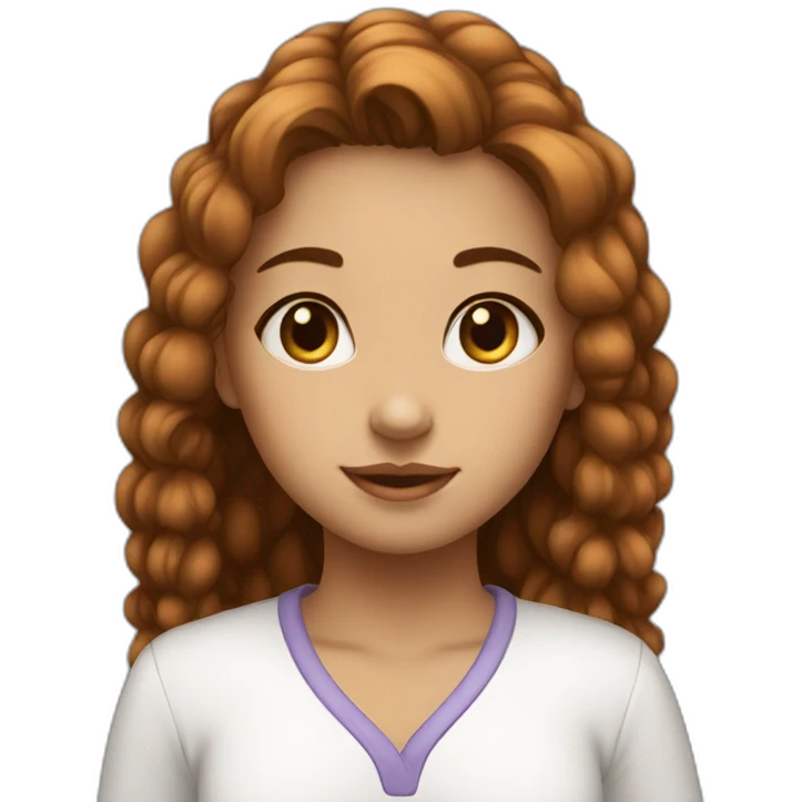 Girl with name plate of moni emoji