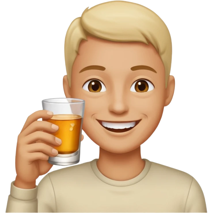 Drinking shots emoji