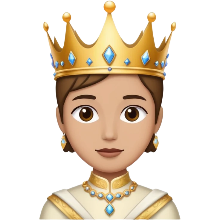 person in elegant attire attending a royal ball, with a crown and ballroom background emoji