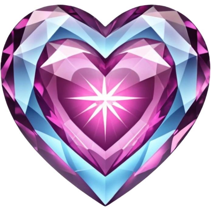 crystal heart emoji