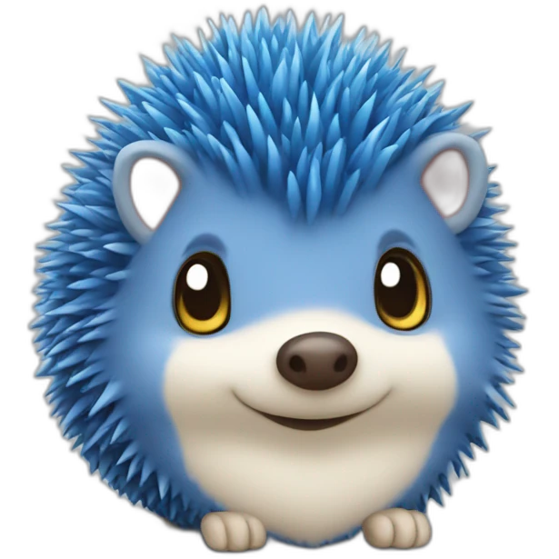 blue hedgehog heart emoji