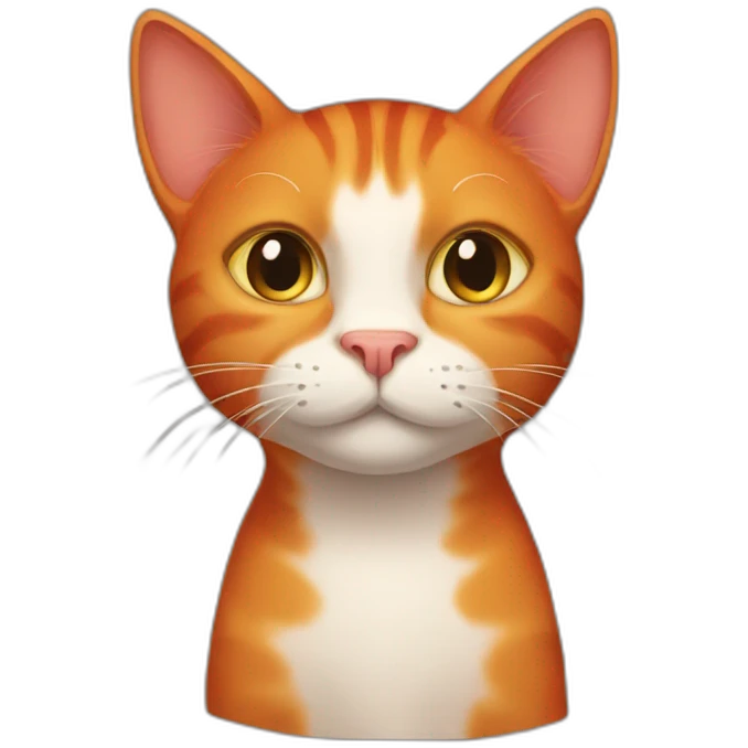 Red cat emoji