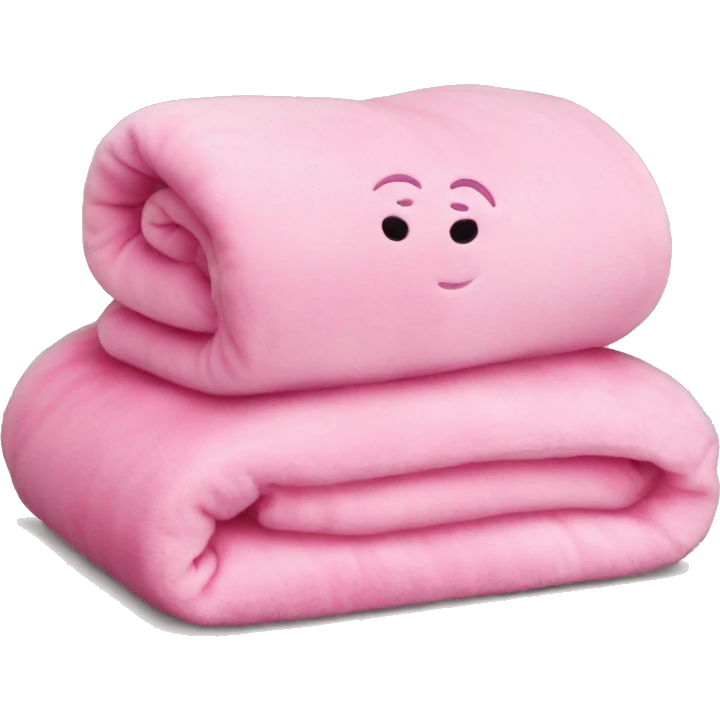 blanket plush pink emoji