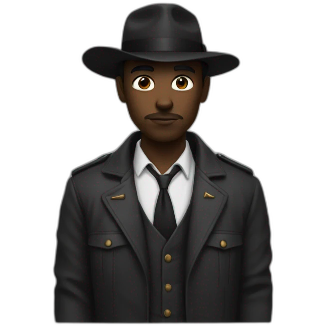 Noir des les champs emoji
