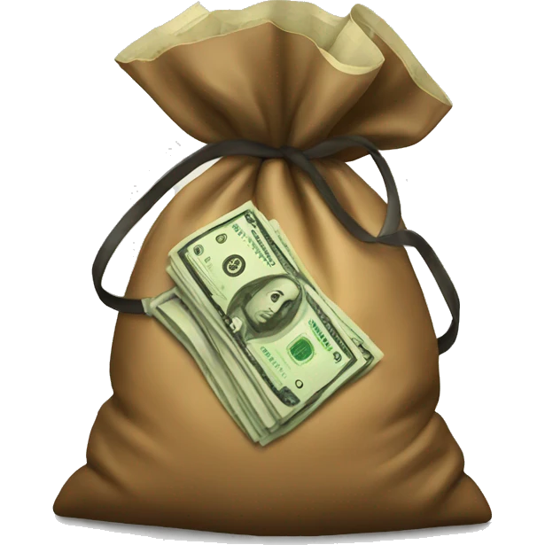money bag bow  emoji