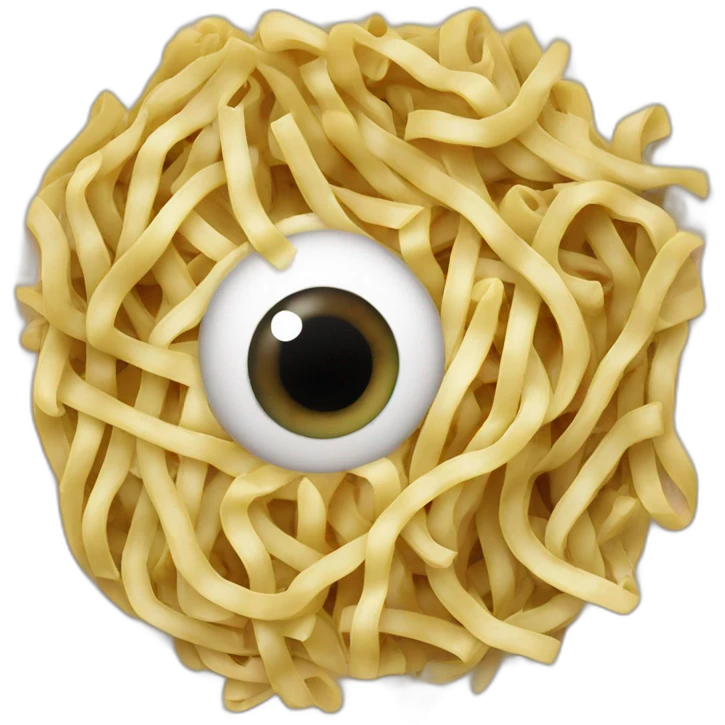eyeballs with noodles emoji