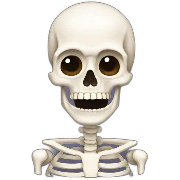 Lachenden skelett emoji